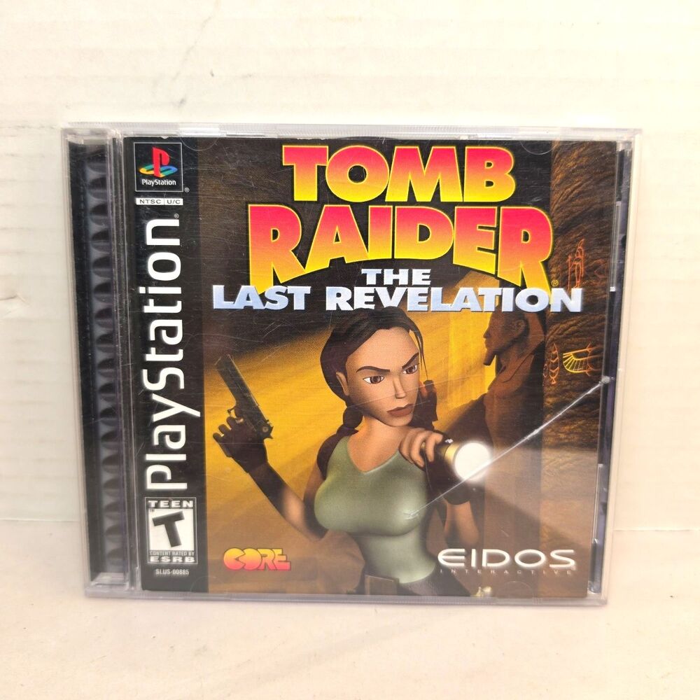 Tomb Raider: The Last Revelation (Sony PlayStation 1, 1999) PS1 Black Label CIB